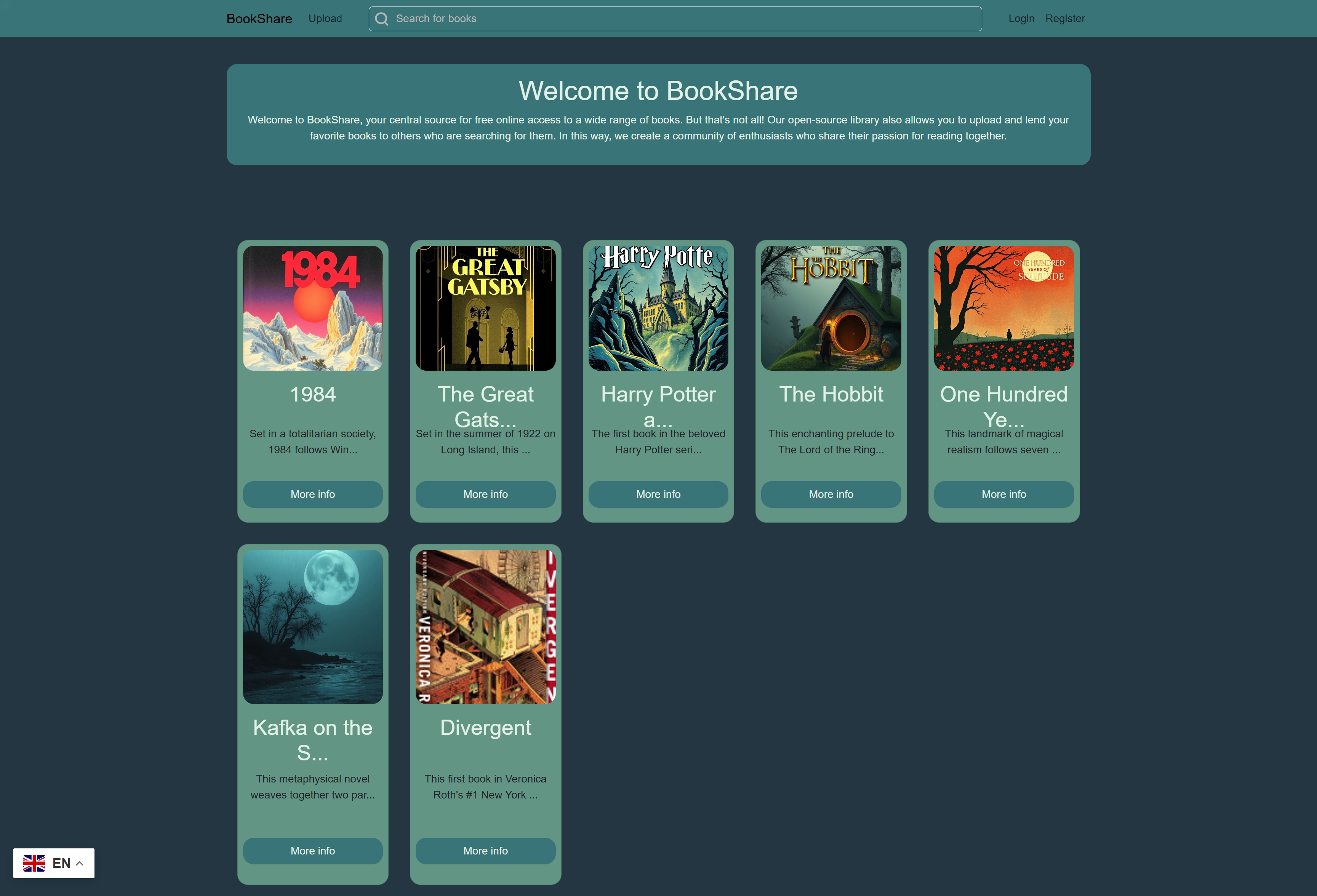 React Frontend Project - BookShare
